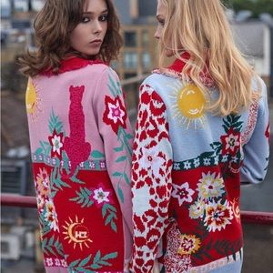 Hayley Menzies | ENCHANTED LEOPARD COTTON JACQUARD DUSTER | Size S